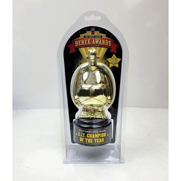 World Famous Derek Awards Trophy DIY Champion of the Year Novelty Lagoon NEW - Picture 3 of 12